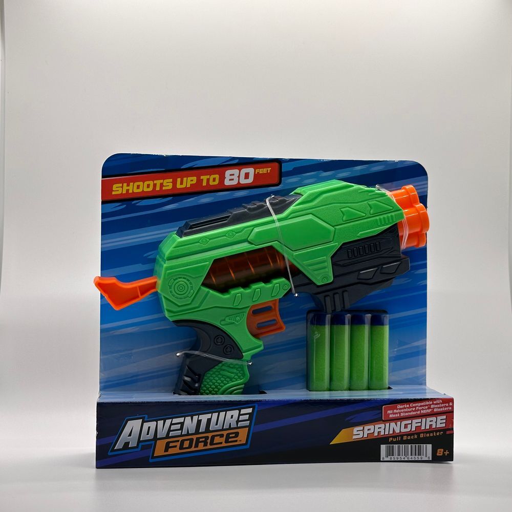 Springfire Pull Back Blaster Dart Gun -Adventure Force